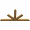 Ekena Millwork Saratoga Rough Sawn Timber Gable Bracket, Western Red Cedar, 60"W x 30"H x 2"D x 4"F, 12/12 Pitch GBW060X30X0204SAR00RWR - alternate 4
